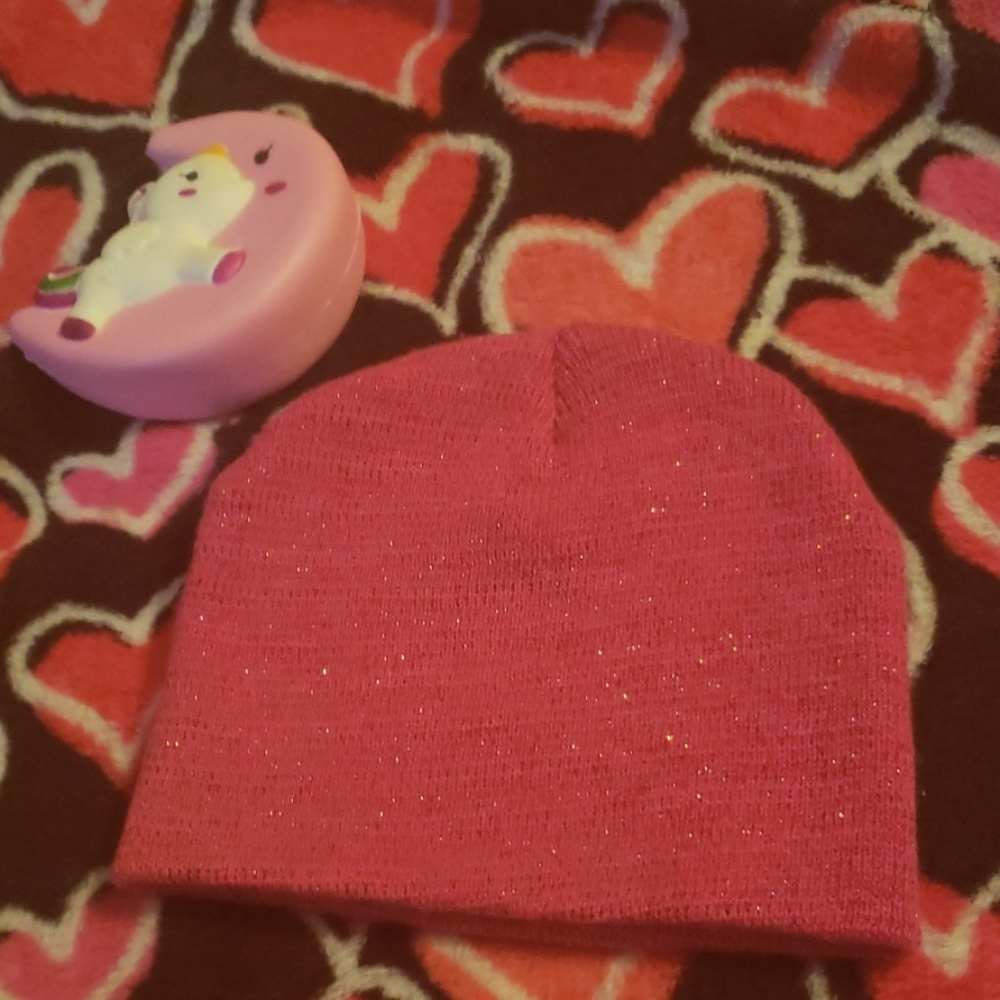 Pink Beanie.